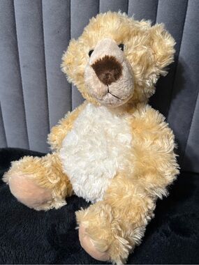 Aurora Teddy Bear Plush Tan Cream Stuffed Animal Soft Cuddly Toy